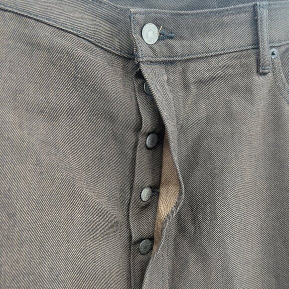 LEVI'S Mens 501 Straight Brown Jeans Size 44/32 - Picture 3 of 6